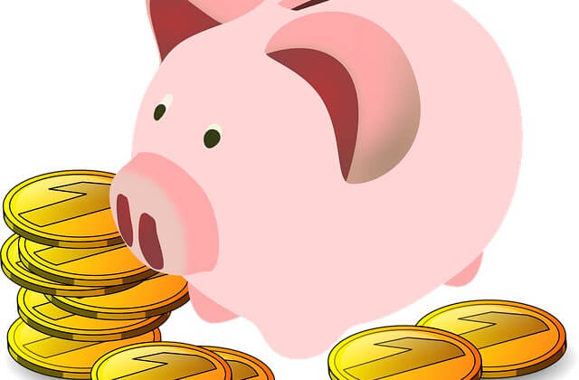tirelire cochon pièces